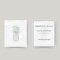 Tymczasowy tatuaż ananas