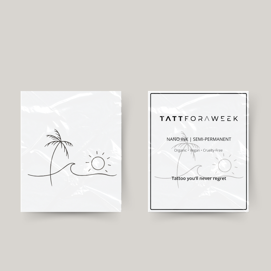 Tymczasowy tatuaż beach vibes