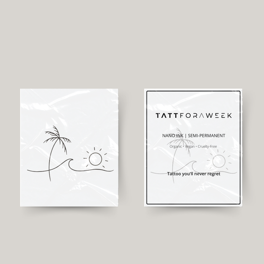 Tymczasowy tatuaż beach vibes