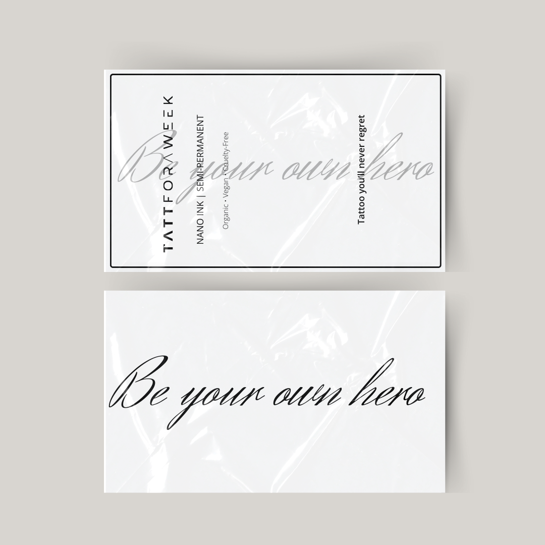 Tymczasowy tatuaż bądź swoim własnym bohaterem
