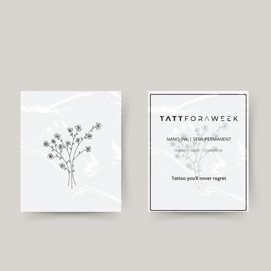 Tymczasowy tatuaż bukiet kwiatów