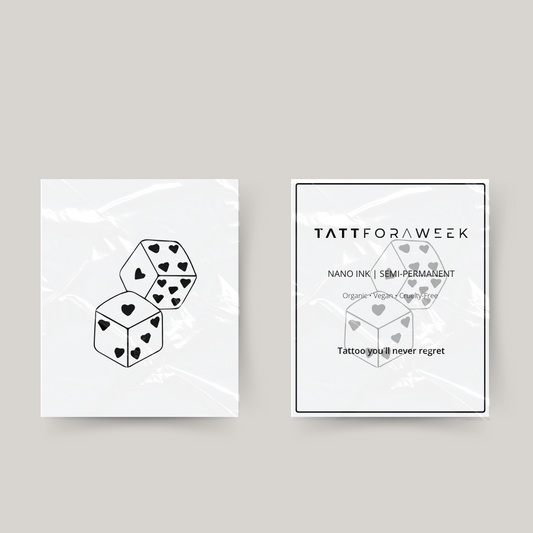 Tymczasowe tatuaże kostki do gry