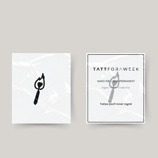 Tymczasowy tatuaż ognista miłość