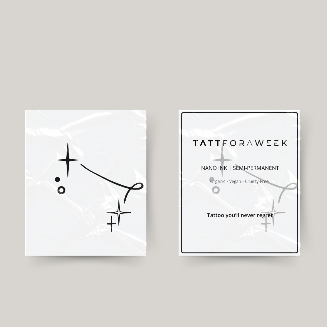 Tymczasowy tatuaż gwiazdy Bliźniąt