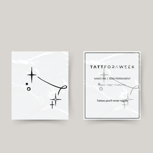 Tymczasowy tatuaż gwiazdy Bliźniąt