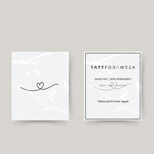 Tymczasowy tatuaż serduszko z pętelką