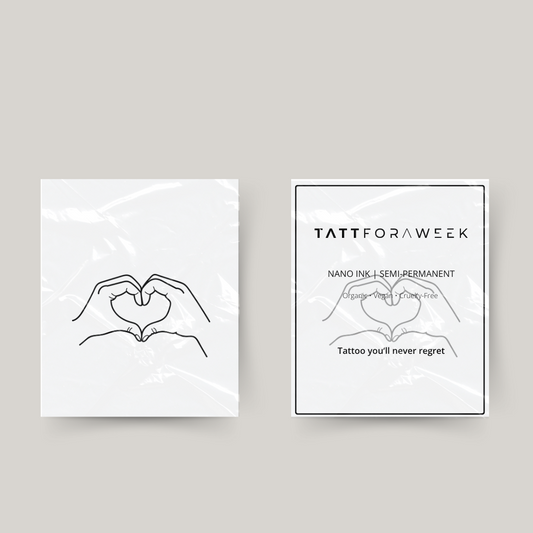Tymczasowy tatuaż ręce serce