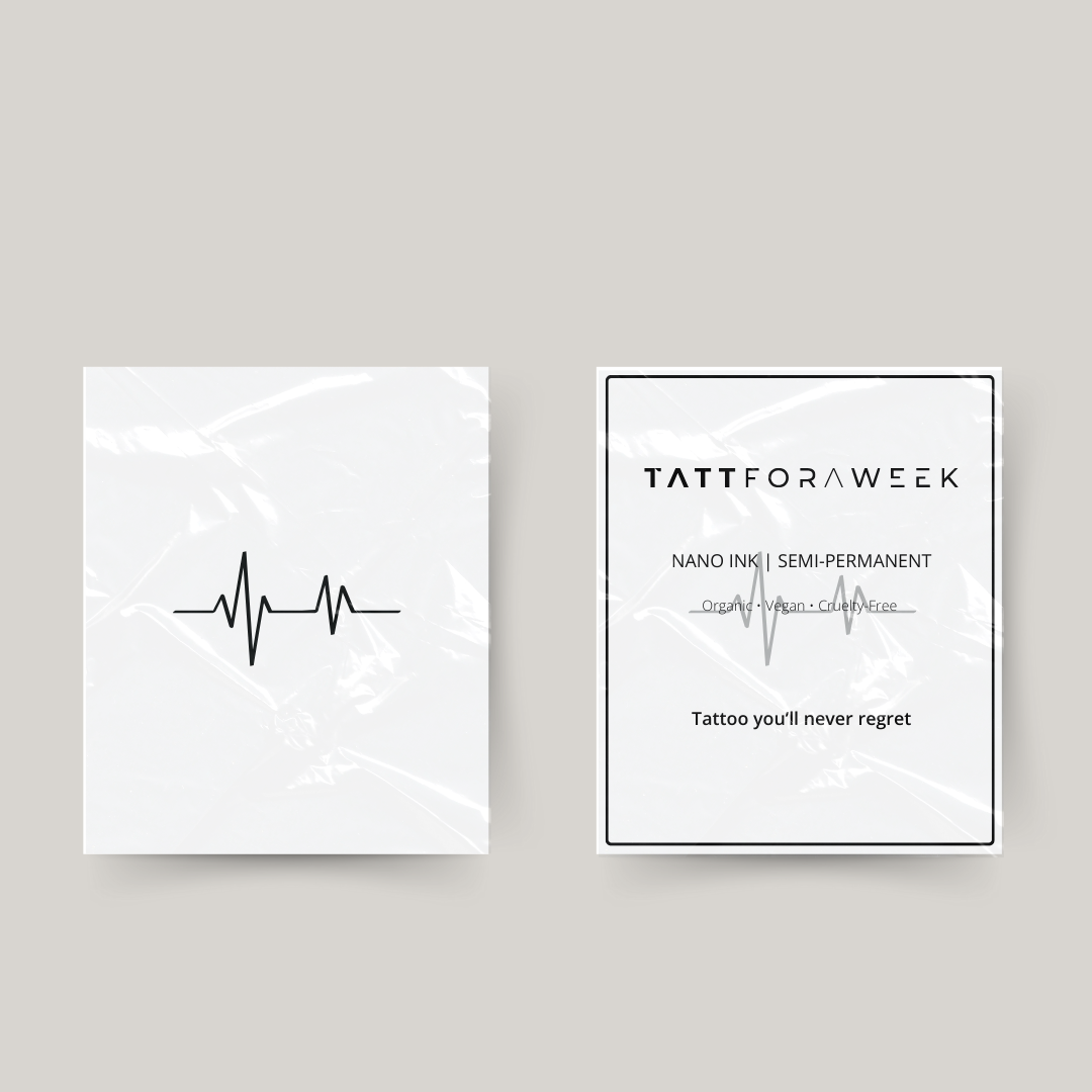 Tymczasowy tatuaż pulsującego serca