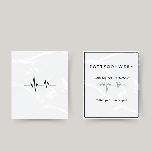 Tymczasowy tatuaż pulsującego serca