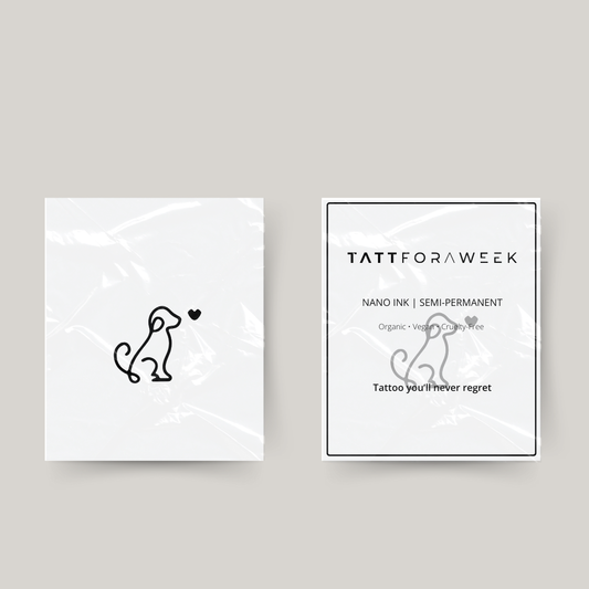 Tymczasowy tatuaż miłość do psów