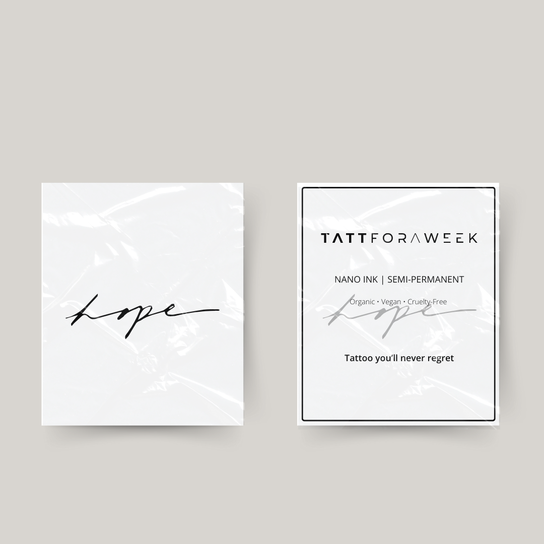 Tymczasowy tatuaż nadzieja