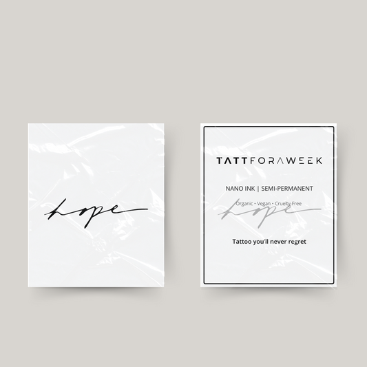 Tymczasowy tatuaż nadzieja