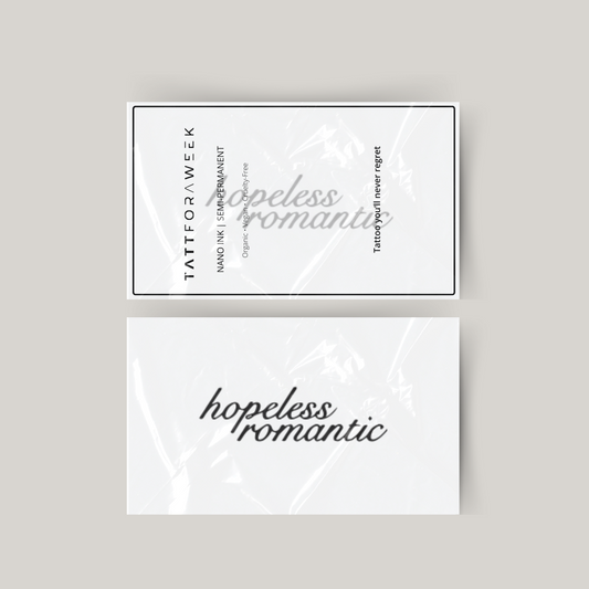 Tymczasowy tatuaż beznadziejny romantyczny