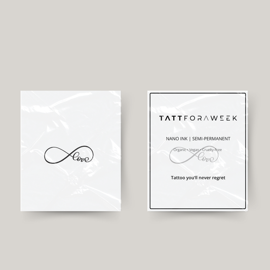 Tymczasowy tatuaż infinity love