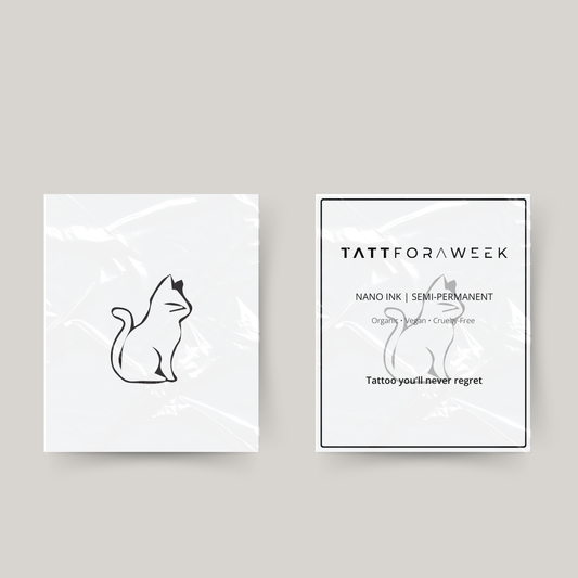 Tymczasowy tatuaż kota