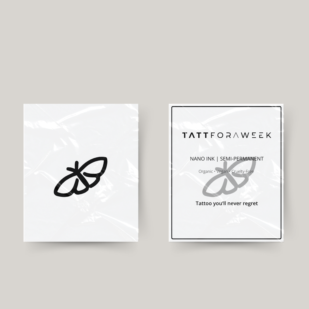 Tymczasowy tatuaż mały latający motyl