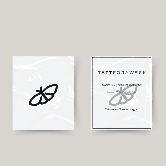 Tymczasowy tatuaż mały latający motyl