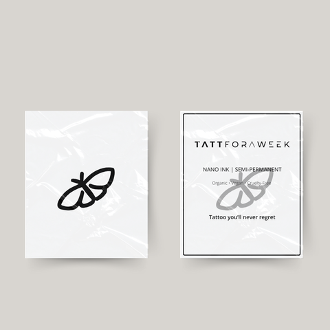 Tymczasowy tatuaż mały latający motyl