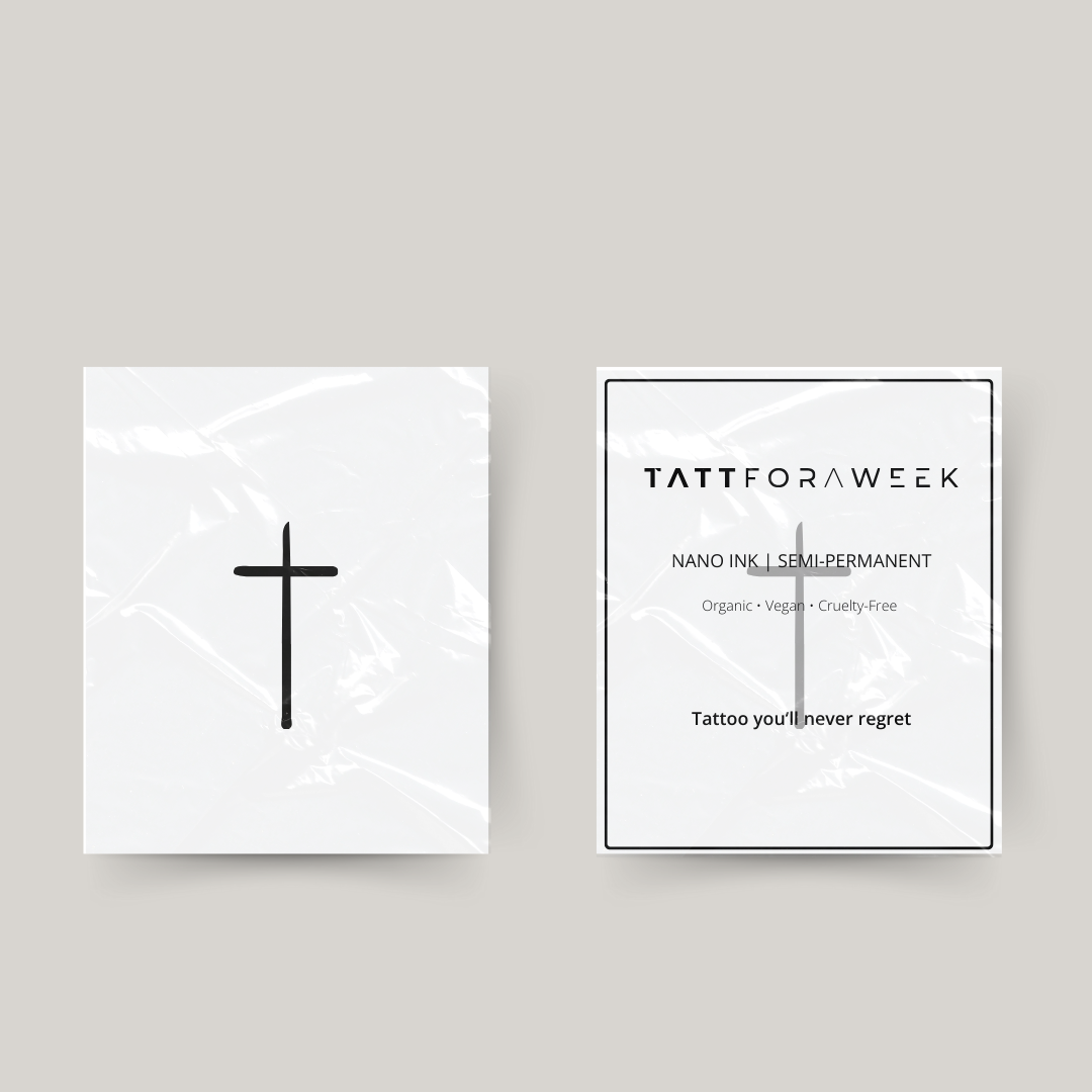 Tymczasowy tatuaż krzyż