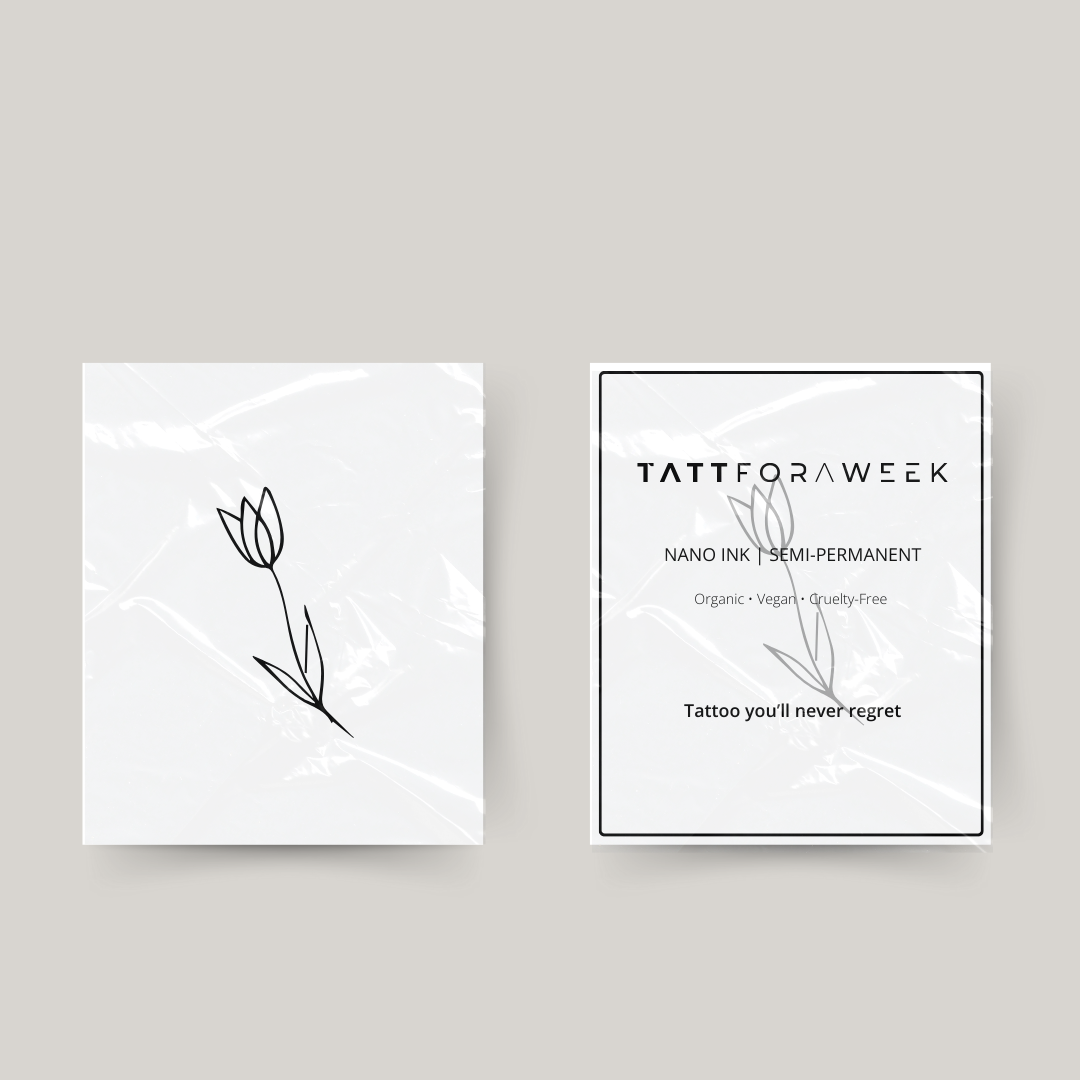 Tymczasowy tatuaż tulipan