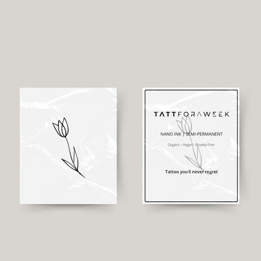 Tymczasowy tatuaż tulipan