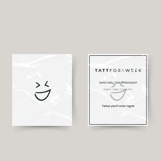 Tymczasowy tatuaż uśmiechnięta buźka