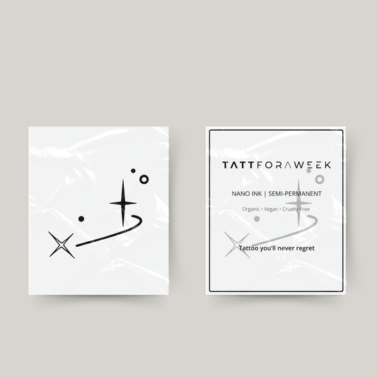 Tymczasowy tatuaż lew gwiazdy