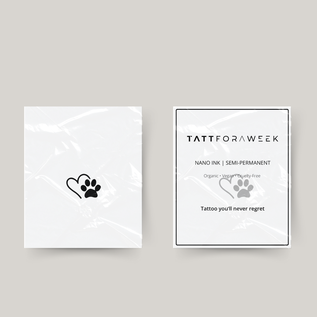 Tymczasowy tatuaż miłość pies