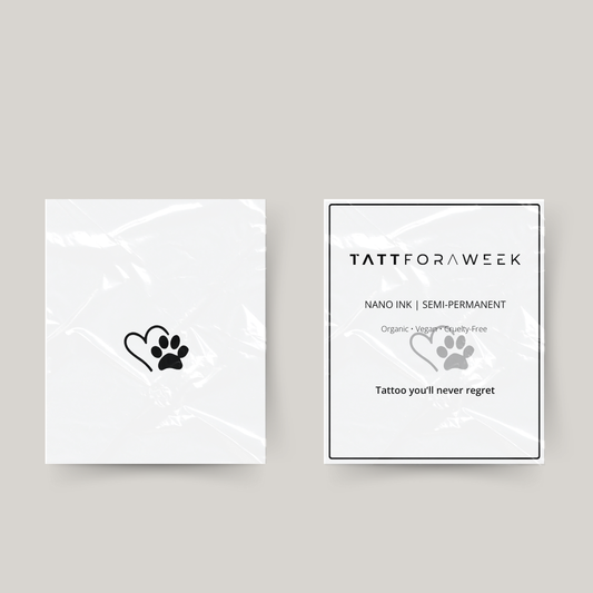 Tymczasowy tatuaż miłość pies