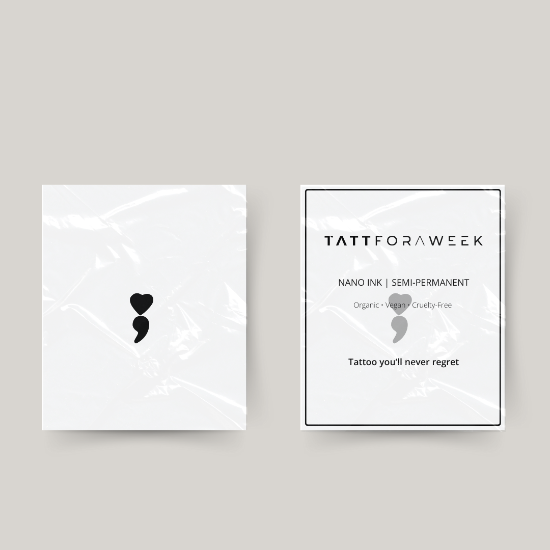 Tymczasowy tatuaż miłość przecinek