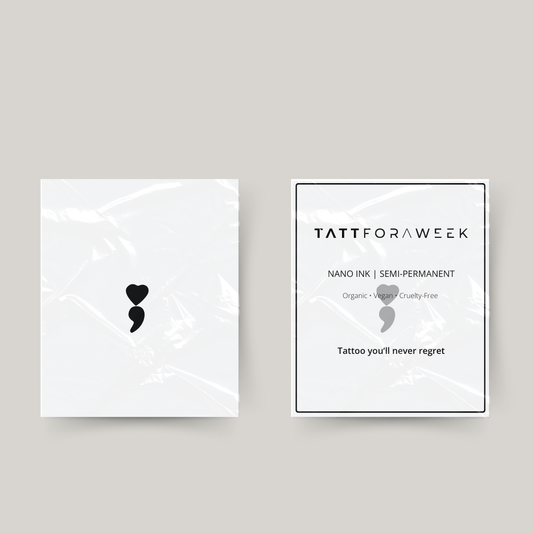 Tymczasowy tatuaż miłość przecinek