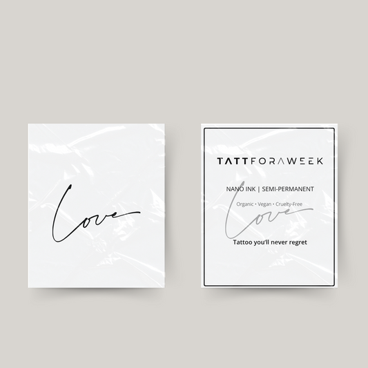 Tymczasowa miłość do tatuażu
