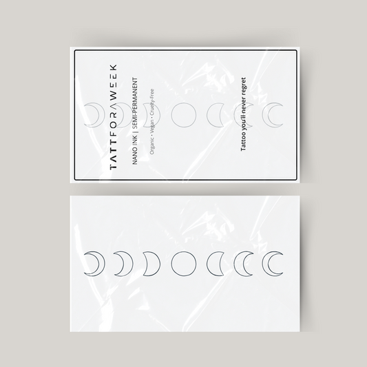 Tymczasowy tatuaż fazy księżyca