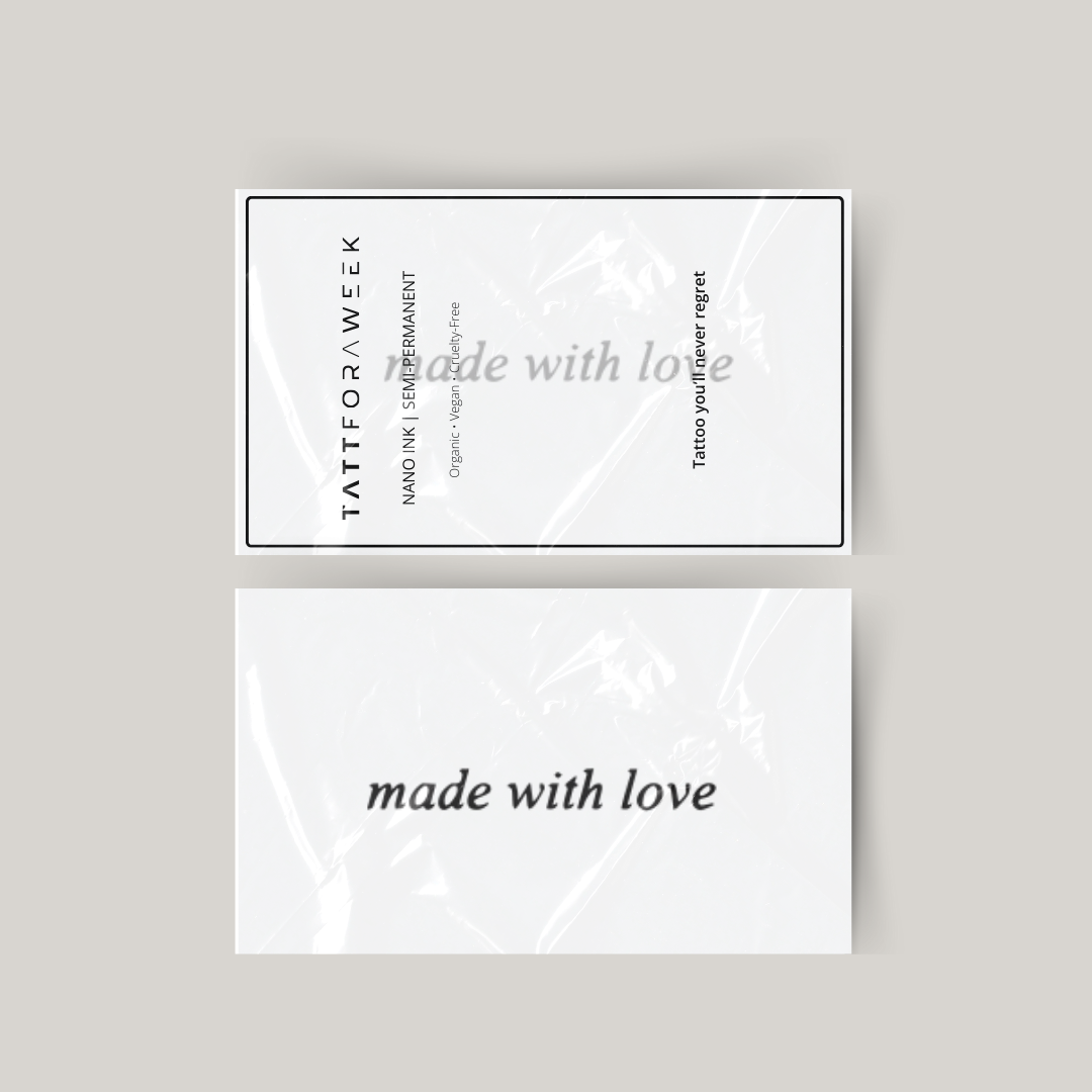 Tymczasowy tatuaż wykonany z miłością