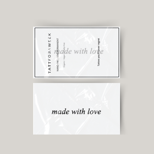 Tymczasowy tatuaż wykonany z miłością