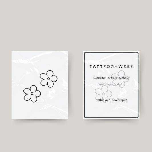 Tymczasowe tatuaże z kwiatkami