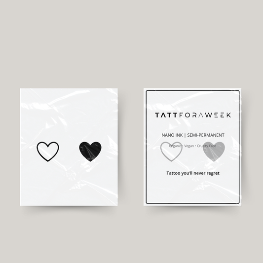 Tymczasowy tatuaż z sercami