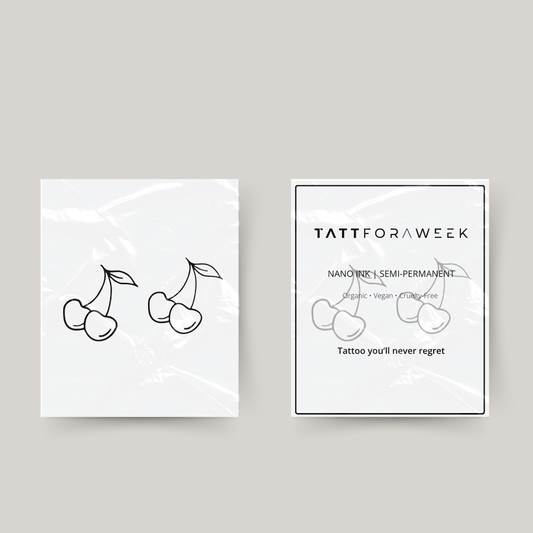 Tymczasowy tatuaż z wiśniami