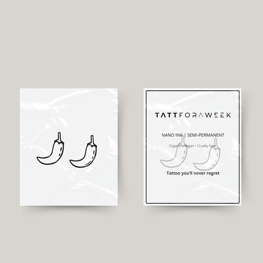 Tymczasowy tatuaż z papryczkami