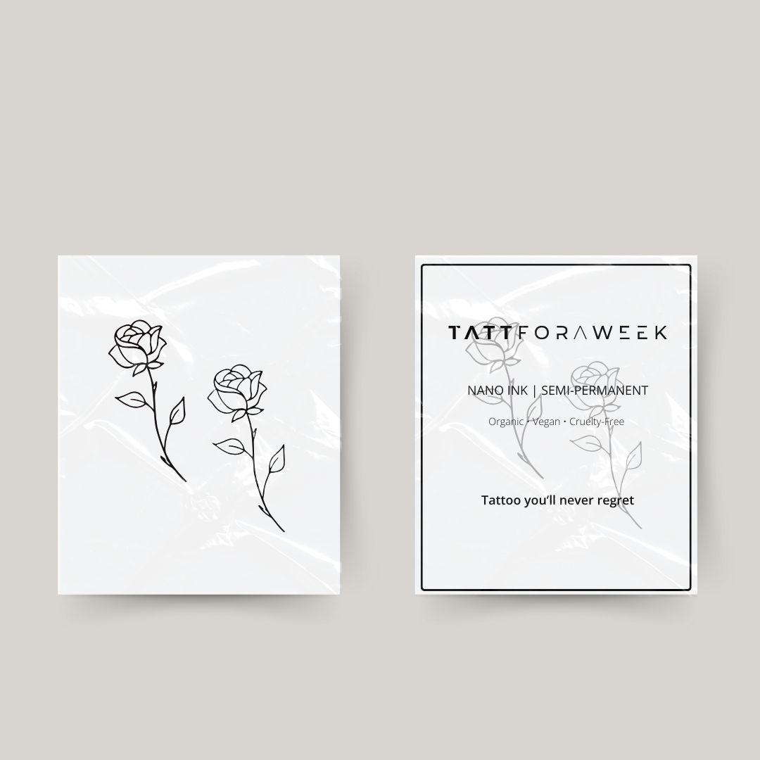 Tymczasowy tatuaż do dopasowania róże