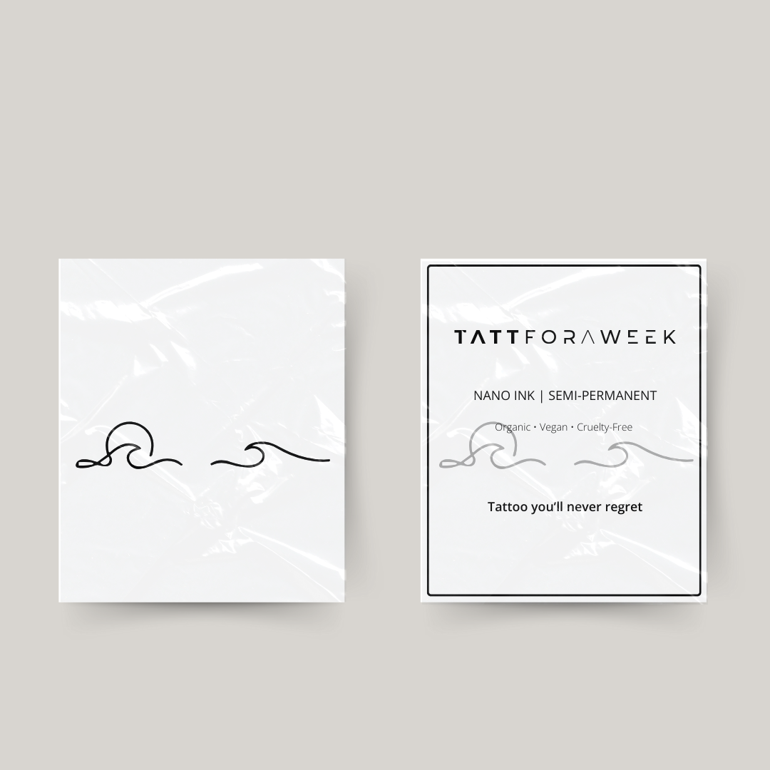 Tymczasowy tatuaż z motywem morza