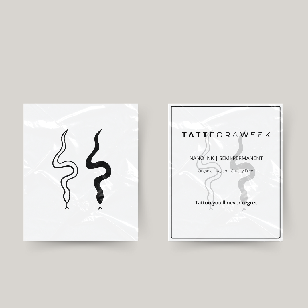 Tymczasowy tatuaż do dopasowania węże