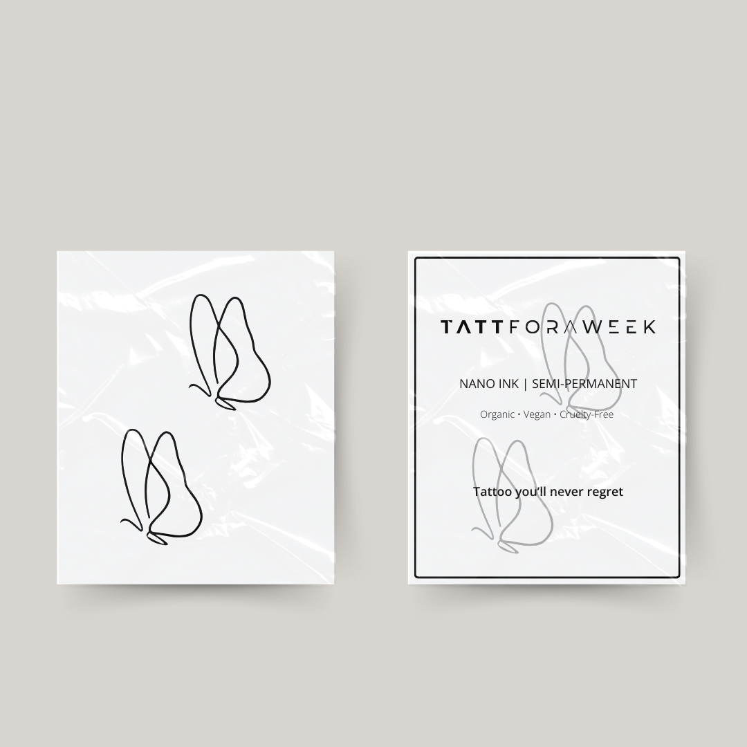 Tymczasowy tatuaż z motylami