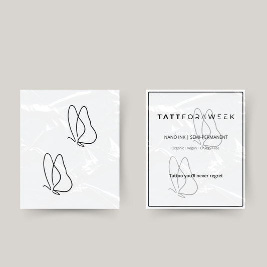 Tymczasowy tatuaż z motylami