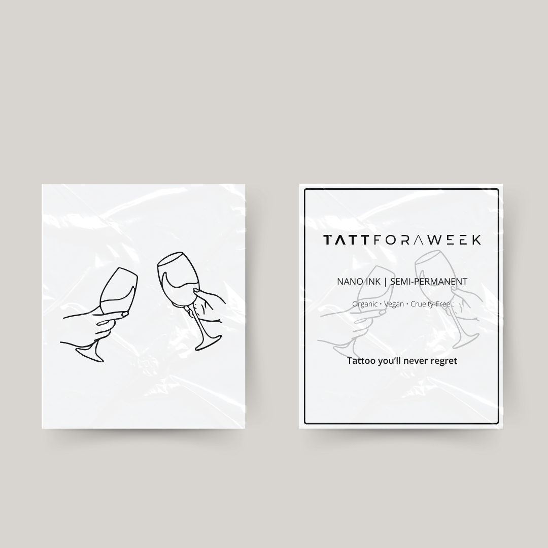 Tymczasowe tatuaże do kieliszków do wina