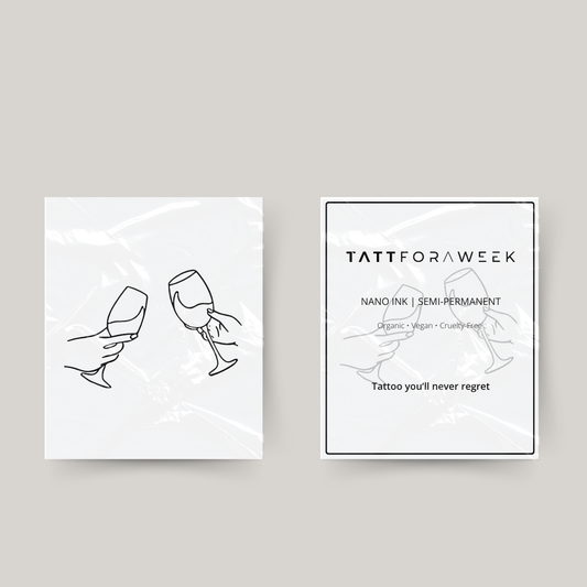 Tymczasowe tatuaże do kieliszków do wina