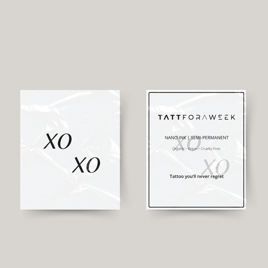 Tymczasowy tatuaż dopasowujący xo xo