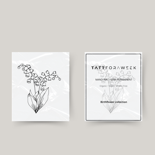 Tymczasowy tatuaż kwiat urodzinowy maj