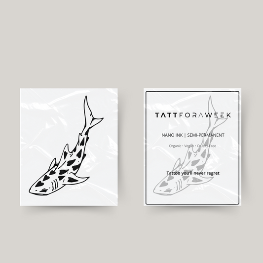 Tymczasowy tatuaż rekin