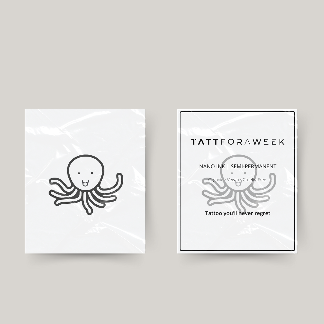 Tymczasowy tatuaż ośmiornica